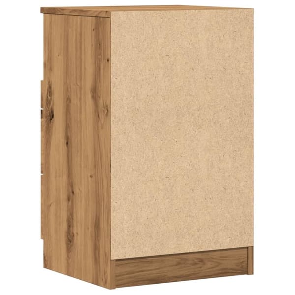 vidaXL sengeborde 2 stk. 40x36x65 cm konstrueret træ kunsteg