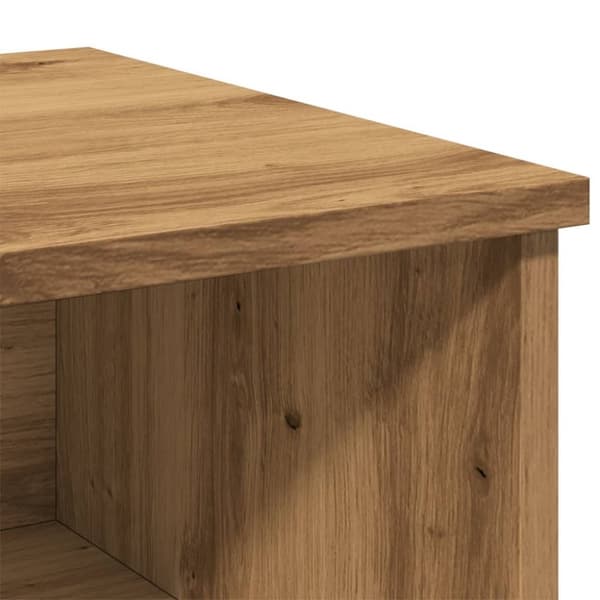 vidaXL sengeborde 2 stk. 40x36x65 cm konstrueret træ kunsteg