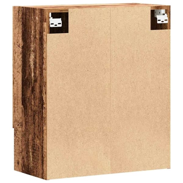 vidaXL vægskab 60x31x70 cm konstrueret træ gammelt træ