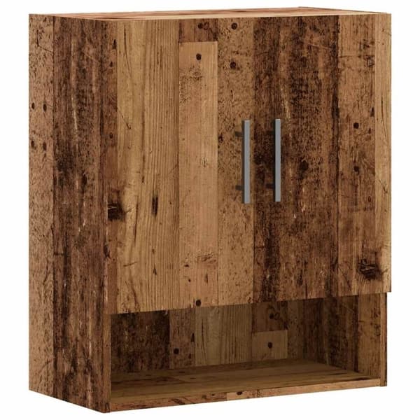 vidaXL vægskab 60x31x70 cm konstrueret træ gammelt træ