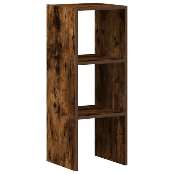 vidaXL kirjahylly Pinottava savustettu tammi 30x30x80 cm tekninen puu