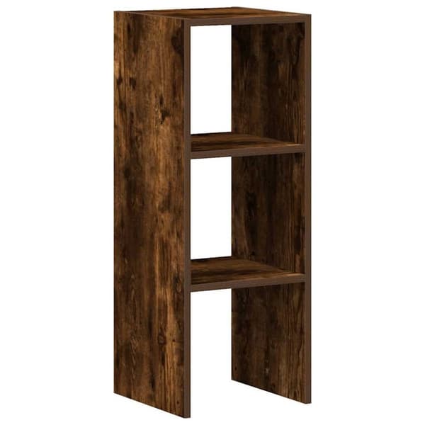vidaXL kirjahylly Pinottava savustettu tammi 30x30x80 cm tekninen puu