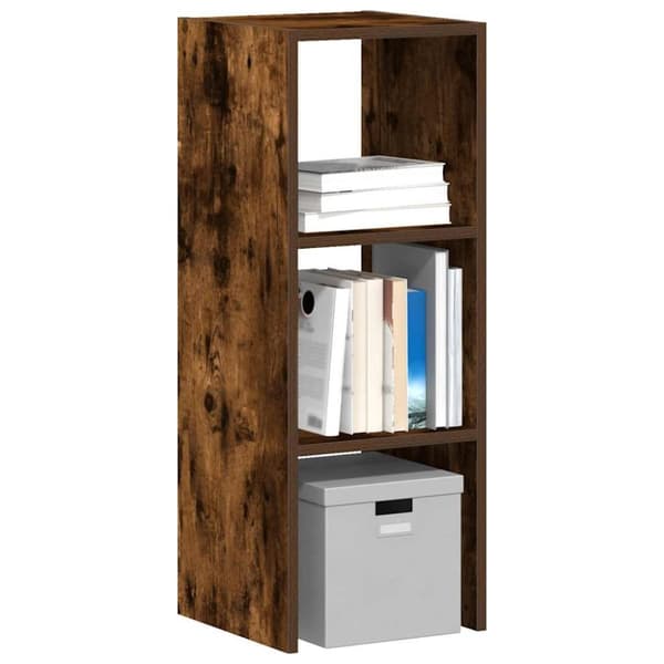 vidaXL kirjahylly Pinottava savustettu tammi 30x30x80 cm tekninen puu