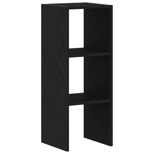 vidaXL bogreol stabelbar 30x30x80 cm konstrueret træ sort-eg