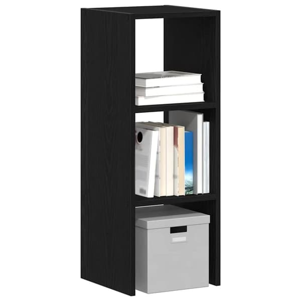 vidaXL bogreol stabelbar 30x30x80 cm konstrueret træ sort-eg