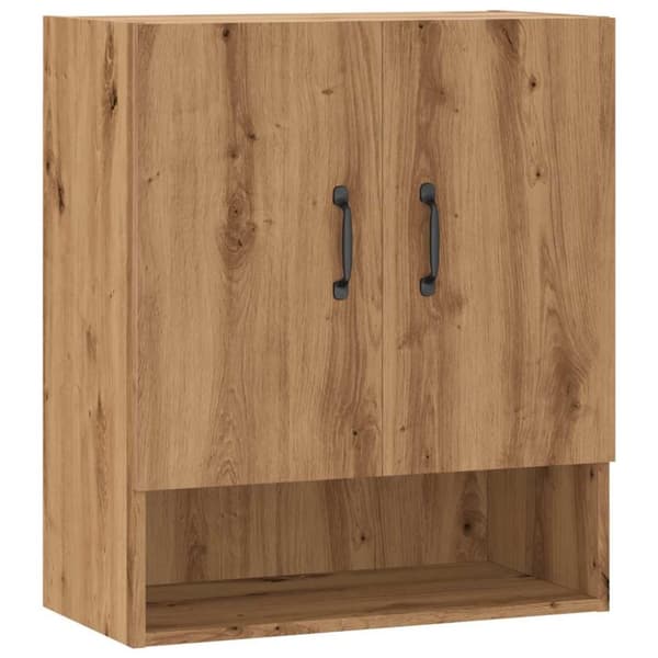 vidaXL Seinäkaappi käsityöläinen tammi 60x31x70 cm tekninen puu