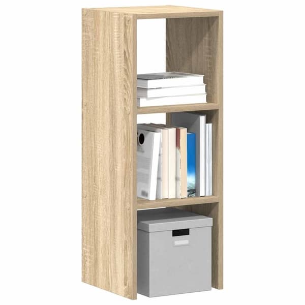 vidaXL bogreol stabelbar 30x30x80 cm konstrueret træ sonoma-eg