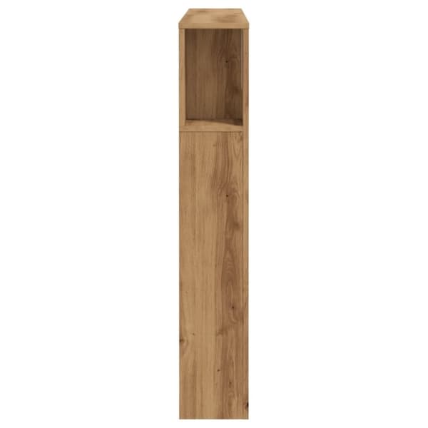 vidaXL sengegavl 120x19x104,5 cm konstrueret træ kunsteg