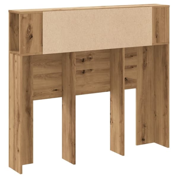 vidaXL sengegavl 120x19x104,5 cm konstrueret træ kunsteg