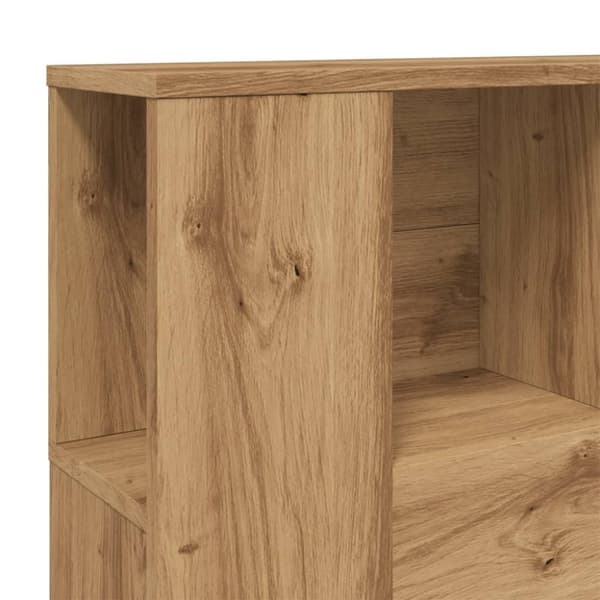 vidaXL sengegavl 120x19x104,5 cm konstrueret træ kunsteg