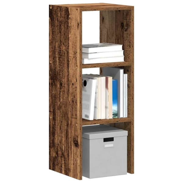 vidaXL Kirjahylly Pinottava vanha puu 30x30x80 cm tekninen puu