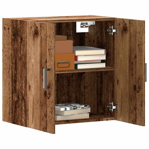 vidaXL vægskab 60x31x60 cm konstrueret træ antikt træ