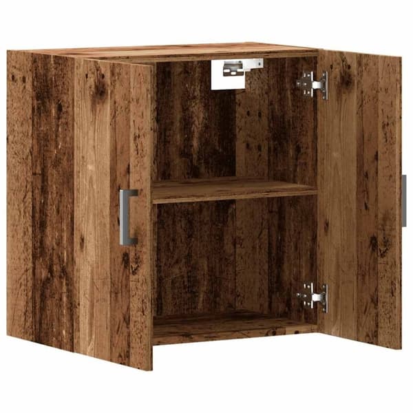 vidaXL vægskab 60x31x60 cm konstrueret træ antikt træ
