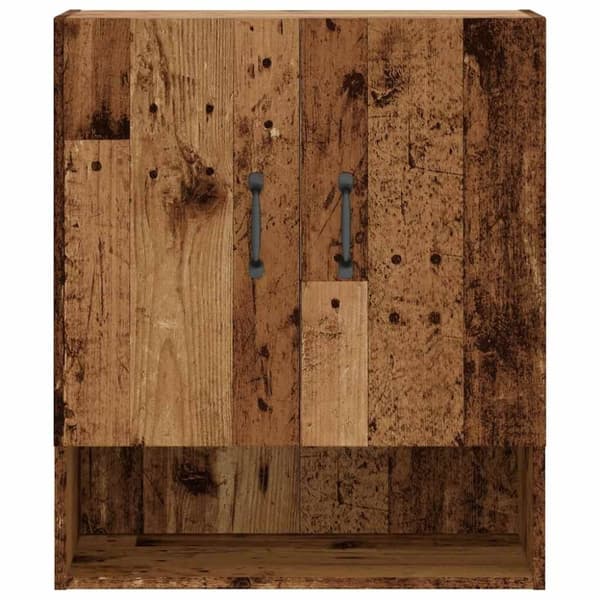 vidaXL vægskab 60x31x70 cm konstrueret træ gammelt træ