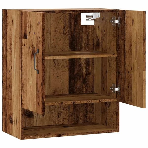 vidaXL vægskab 60x31x70 cm konstrueret træ gammelt træ