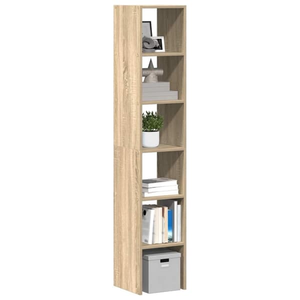 vidaXL bogreoler stabelbare 2 stk. 30x30x80 cm sonoma-eg