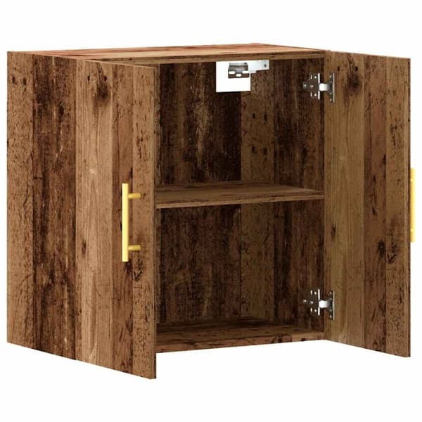 vidaXL vægskab 60x31x60 cm konstrueret træ antikt træ