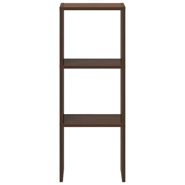 vidaXL bogreol stabelbar 30x30x80 cm konstrueret træ brun egetræsfarve