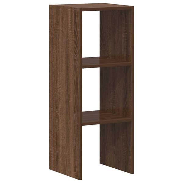 vidaXL bogreol stabelbar 30x30x80 cm konstrueret træ brun egetræsfarve