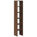 Miniatyrbilde 3 av 11: vidaXL Bokhyller 2 stk stablebar brun eik 30x30x80 cm konstruert tre