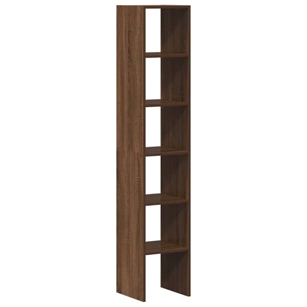 vidaXL Bokhyller 2 stk stablebar brun eik 30x30x80 cm konstruert tre