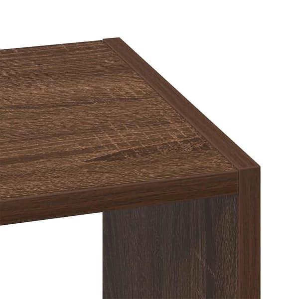 vidaXL Bokhyller 2 stk stablebar brun eik 30x30x80 cm konstruert tre