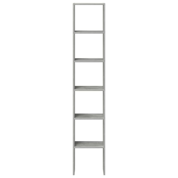 vidaXL kirjahyllyt 2 kpl Pinottava betoni harmaa 30x30x80 cm