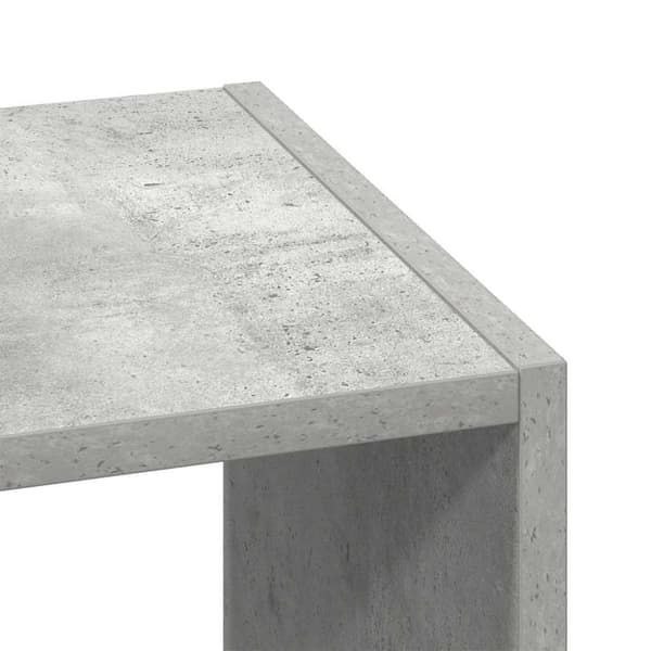 vidaXL kirjahyllyt 2 kpl Pinottava betoni harmaa 30x30x80 cm