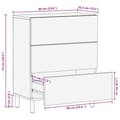 Pikkukuva 11 / 11: vidaXL Senkki 60x33,5x75 cm täysi karkea mangopuu