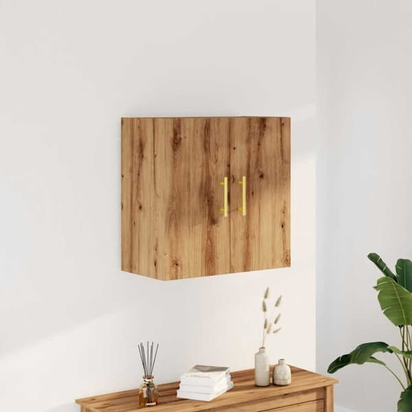 vidaXL Väggskåp artisan ek 60x31x60 cm konstruerat trä