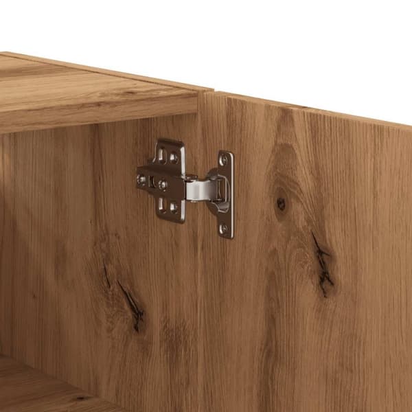 vidaXL Väggskåp artisan ek 60x31x60 cm konstruerat trä