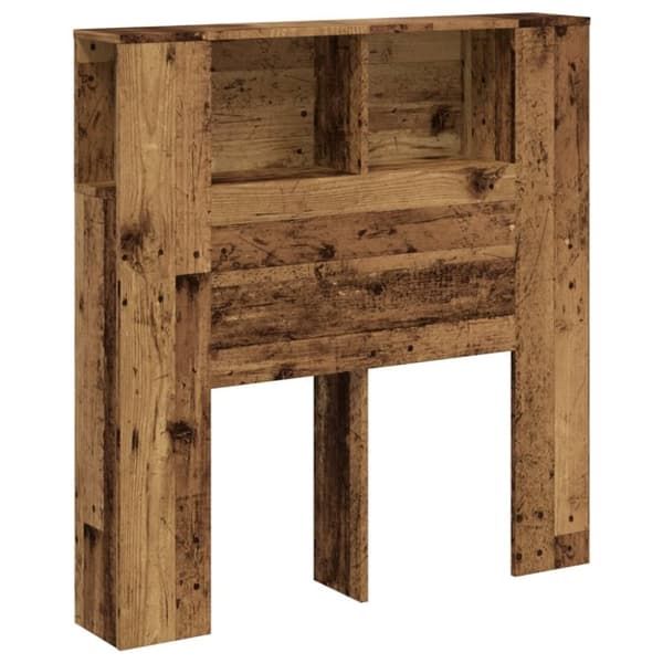 vidaXL Hodegavl med hylle gammelt tre 100x19x104,5 cm konstruert tre