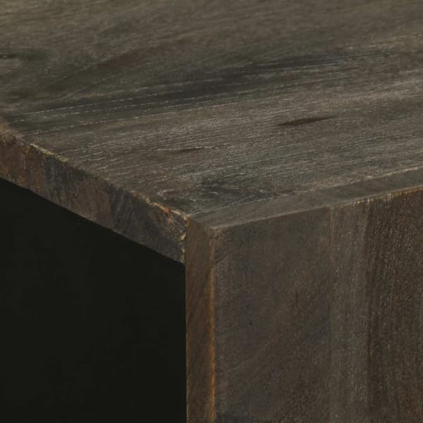 vidaXL Skjenk svart 60x33x75 cm heltre mango