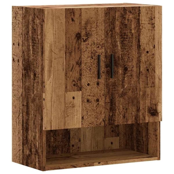 vidaXL vægskab 60x31x70 cm konstrueret træ gammelt træ