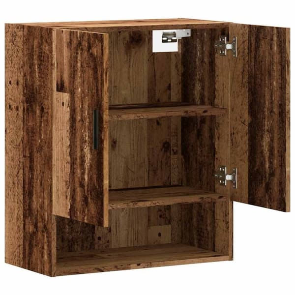 vidaXL vægskab 60x31x70 cm konstrueret træ gammelt træ
