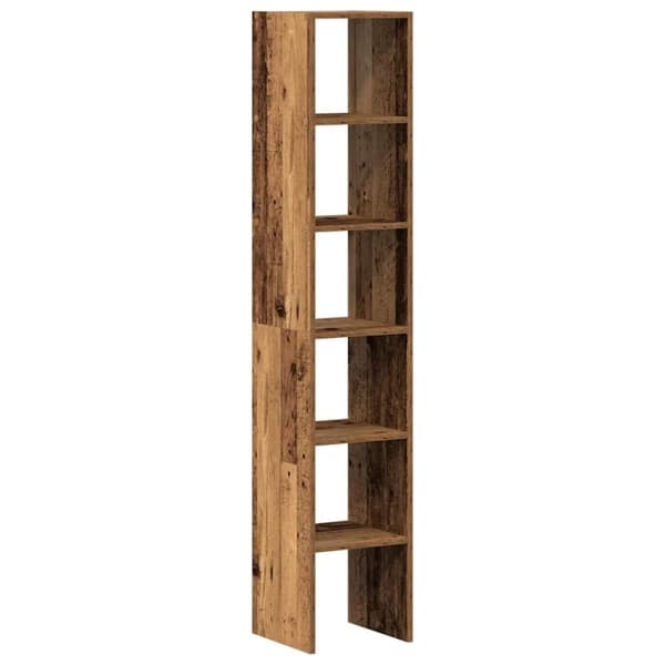 vidaXL bogreoler stabelbare 2 stk. 30x30x80 cm antikt træ