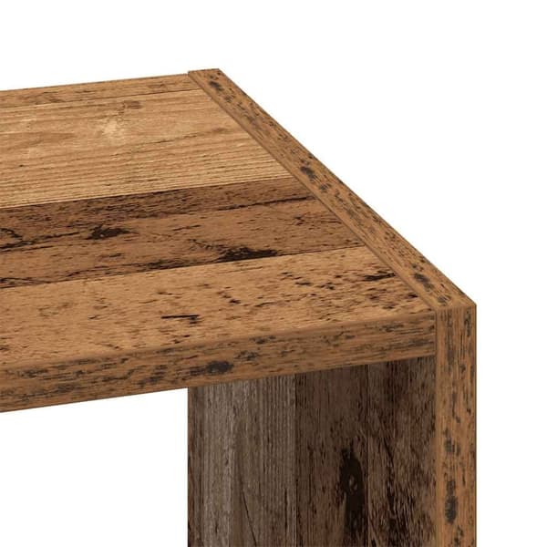 vidaXL bogreoler stabelbare 2 stk. 30x30x80 cm antikt træ