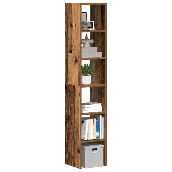 vidaXL bogreoler stabelbare 2 stk. 30x30x80 cm antikt træ