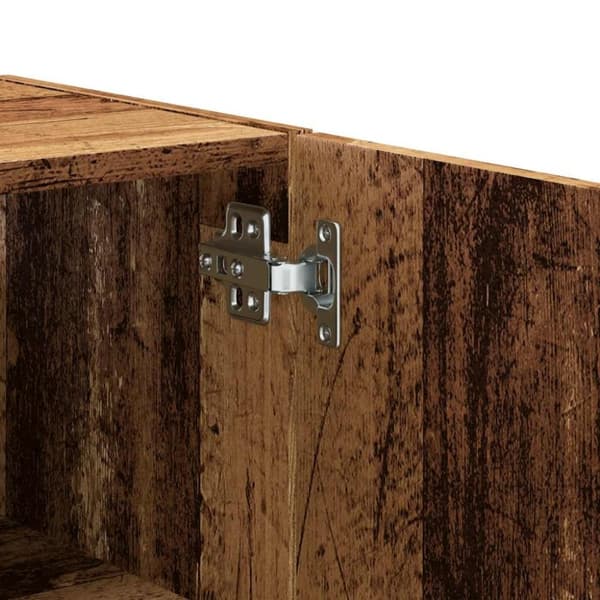 vidaXL Veggskap gammelt tre 60x31x60 cm konstruert tre