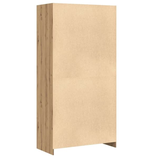 vidaXL klædeskab 100x50x200 cm konstrueret træ egetræslook