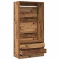 Miniatyrbilde 8 av 11: vidaXL Garderobe gammelt tre 100x50x200 cm konstruert tre