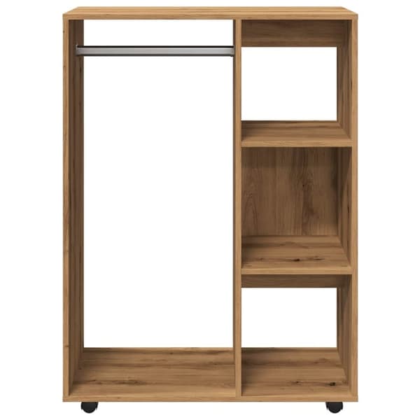 vidaXL Garderobe artisan eik 80x40x110 cm konstruert tre