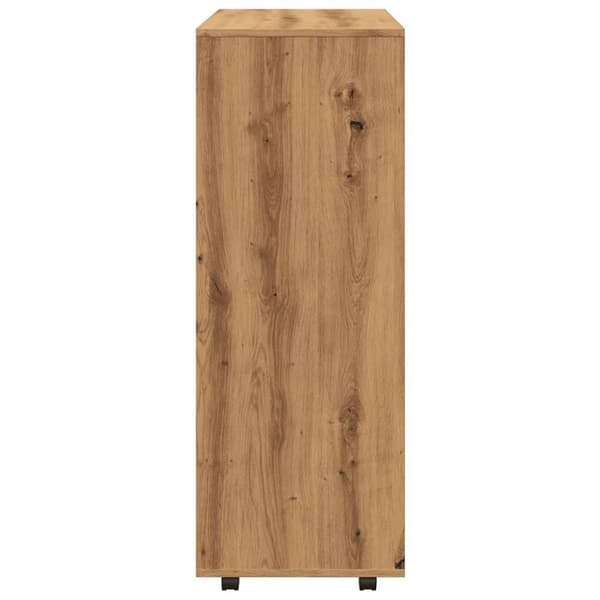 vidaXL Garderobe artisan eik 80x40x110 cm konstruert tre