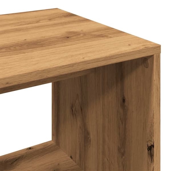 vidaXL Garderobe artisan eik 80x40x110 cm konstruert tre