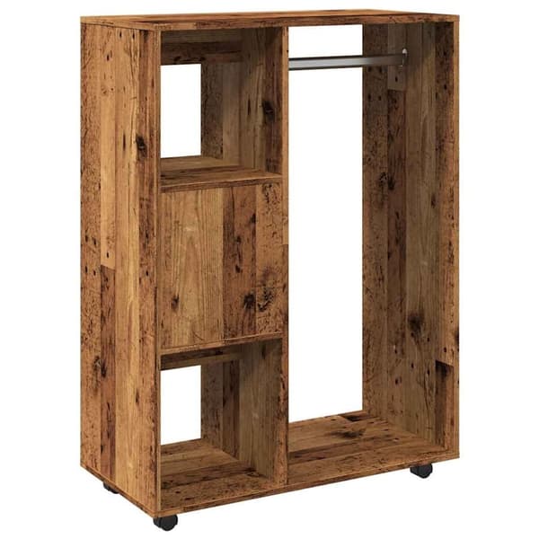 vidaXL Garderobe gammelt tre 80x40x110 cm konstruert tre