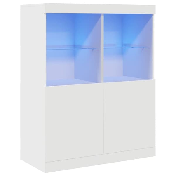 vidaXL skænk 81x37x100 cm konstrueret træ hvid