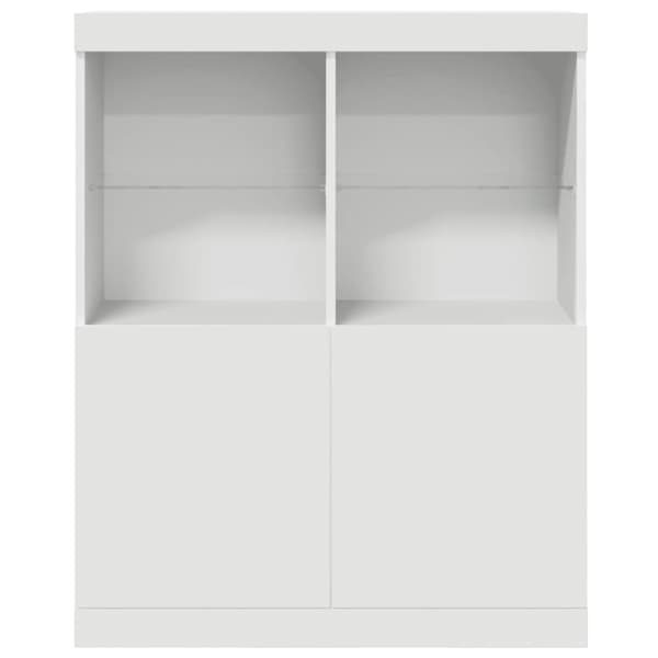 vidaXL skænk 81x37x100 cm konstrueret træ hvid