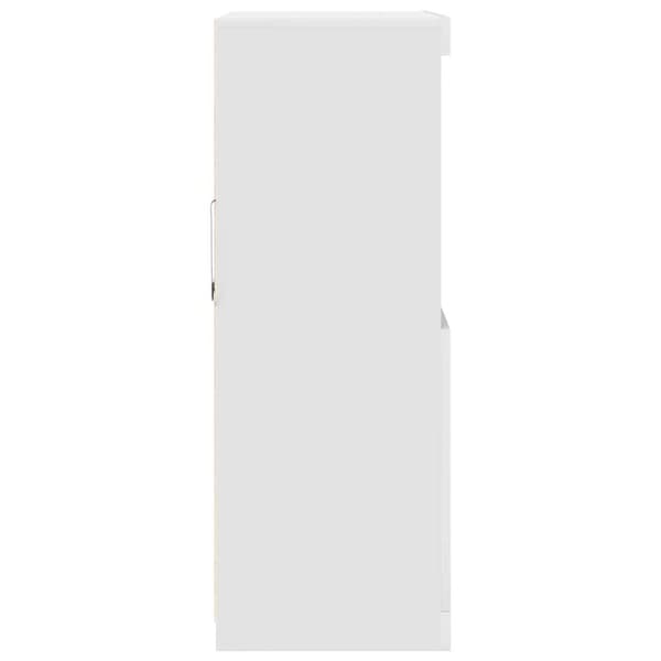 vidaXL skænk 81x37x100 cm konstrueret træ hvid