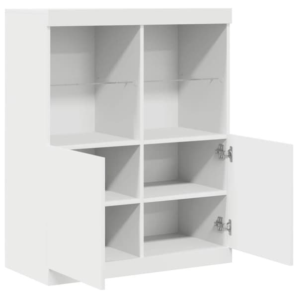 vidaXL skænk 81x37x100 cm konstrueret træ hvid