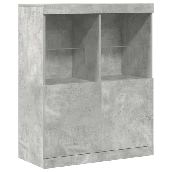 vidaXL Senkki betoninharmaa 81x37x100 cm tekninen puu